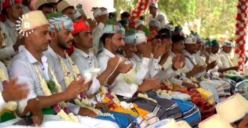 Yemen’de 200 çift toplu düğün töreniyle evlendi