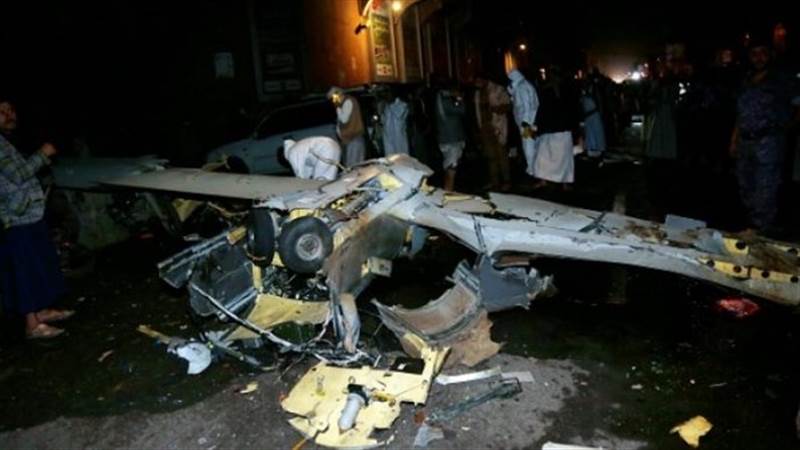 Yemen ordusu Hacce kentinde Husilere ait İHA düşürdü