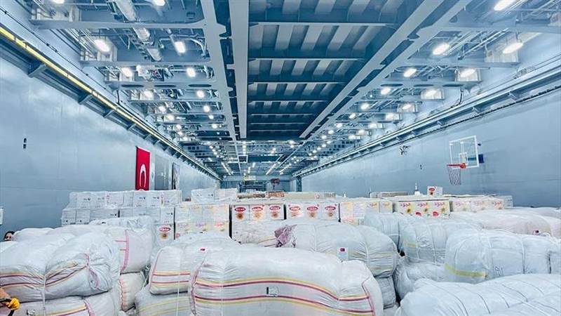 تزن 850 طنا.. تركيا ترسل شحنة مساعدات إنسانية جديدة إلى ليبيا