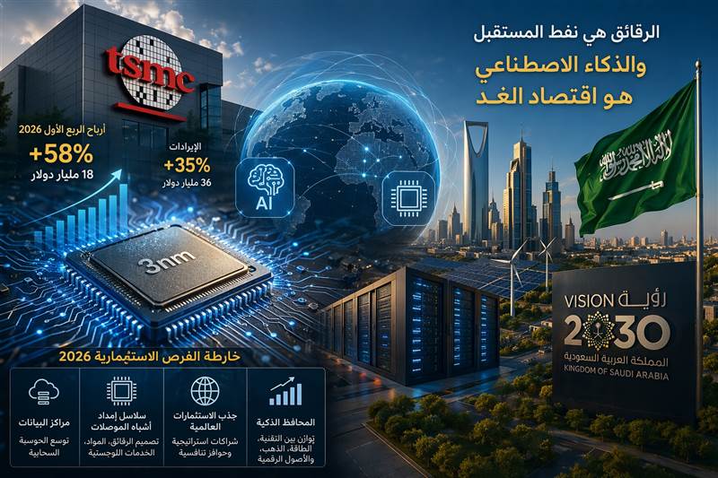 قفزة TSMC تعيد رسم خريطة الاقتصاد العالمي.. شقير: الذكاء الاصطناعي أصبح بنية تحتية لا مجرد تقنية