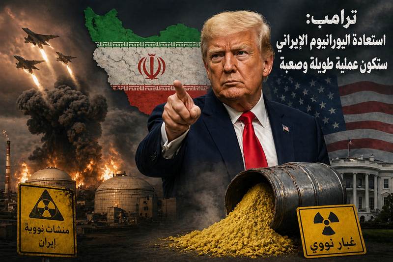 ترامب: استعادة “الغبار النووي” الإيراني ستكون معقدة.. ويؤكد تدمير المواقع النووية