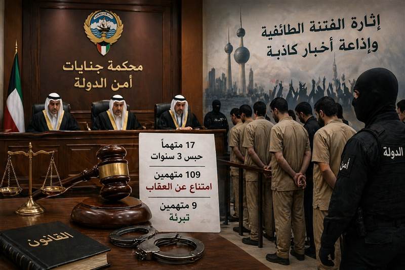 أحكام بالسجن على متهمين في قضية “الفتنة الطائفية” بالكويت.. وتبرئة آخرين