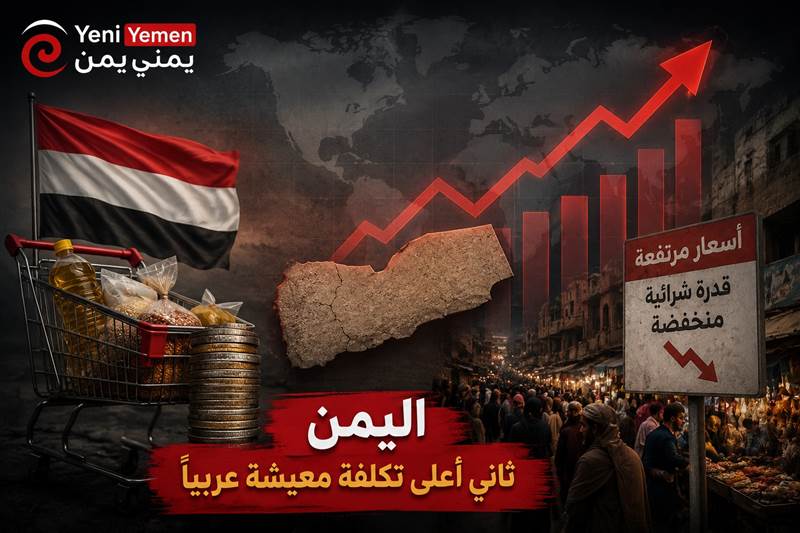 اليمن ثاني أعلى دولة عربية في تكلفة المعيشة خلال 2026