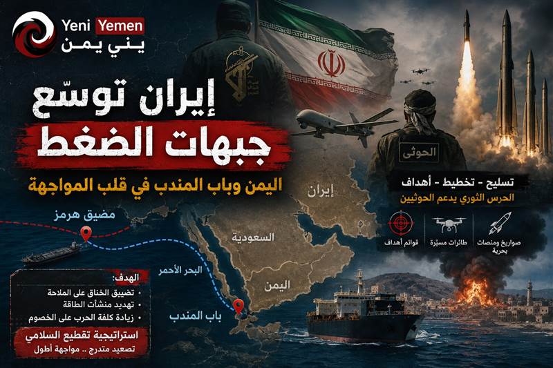 إيران توسّع جبهات الضغط.. اليمن وباب المندب في قلب استراتيجية المواجهة